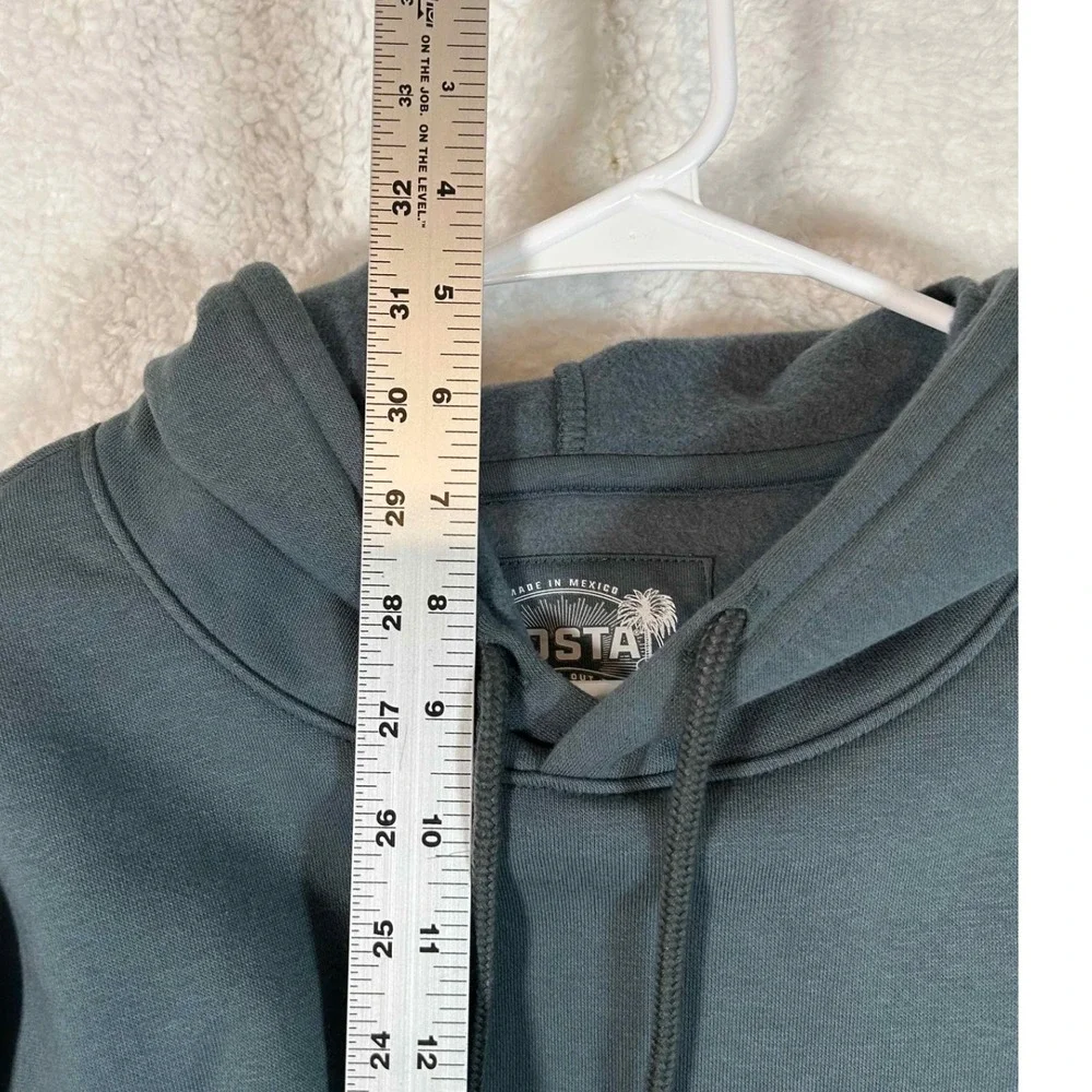 Costa Pullover Hoodie Sweatshirt Pocket Blue Mens Size XL - Picture 6 of 13